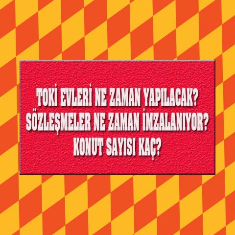Toki Evleri Ne Zaman Yapılacak Vatandaş Merak İçerisinde