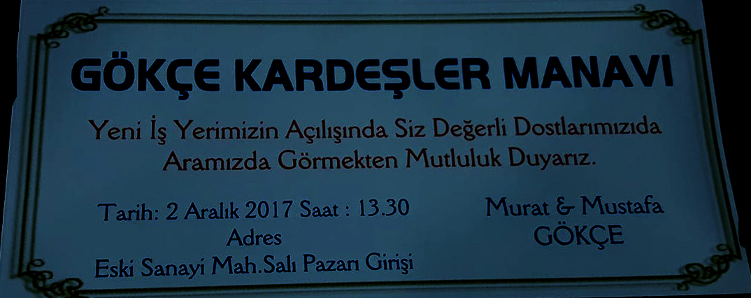 Dinar'da Gökçe Kardeşler Manavı Yeni İş Yerinin Açılışını Yapacaktır