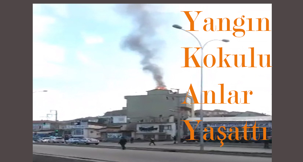 Dinar İlçemizde Bir Evin çatısında Yangın çıktı