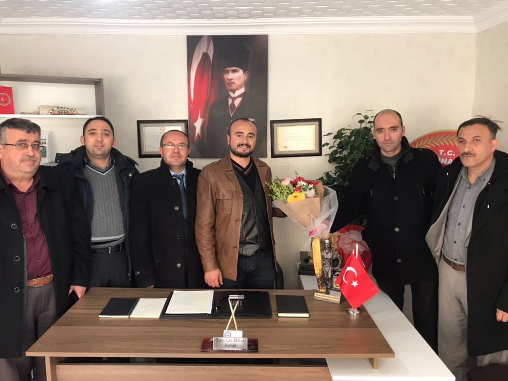Dinar İlçe Müftülüğünden Dinar Muhtarlar Dernek Başkan'ına Ziyarette Bulundular