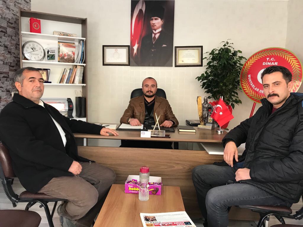 Başkan çetin Muhtarlar Derneğini Ziyaret Etti
