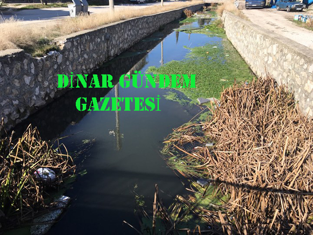 Dinar'da Menderes Nehrinin Doğduğu Su Kanalları İnceleniyor