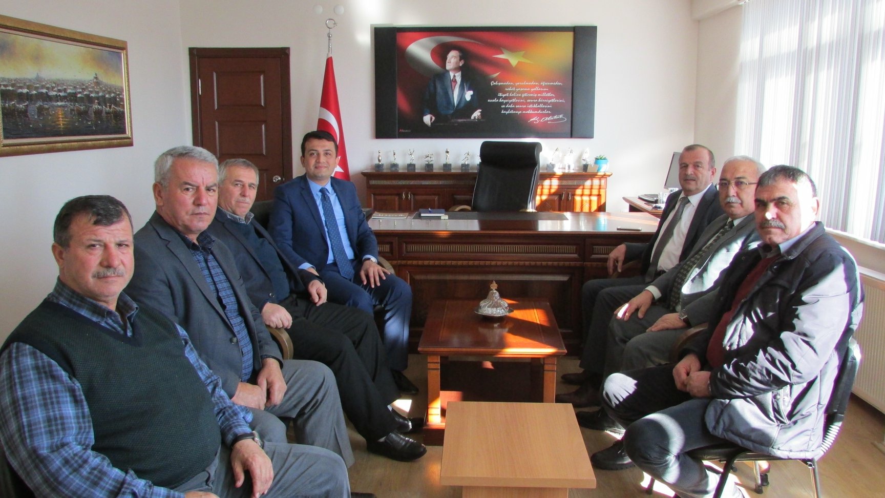 ısparta Gönen Belediye Başkanı Ve Beraberindeki Heyet Kaymakamımızı Ziyaret Etti