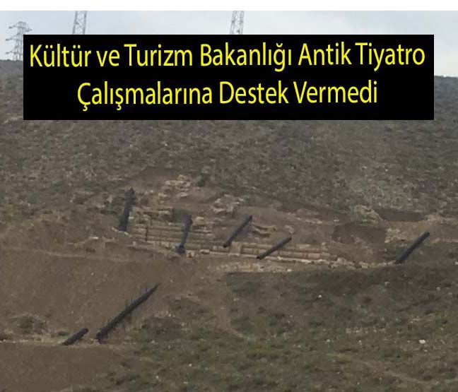 Dinar Antik Tiyatro çalışmalarını Vatandaşlar Eleştiriyor