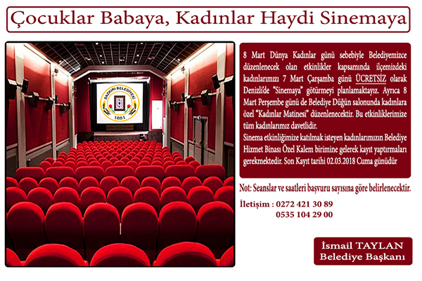 Haydi Kadınlar Sinemaya Ve Eğlenceye