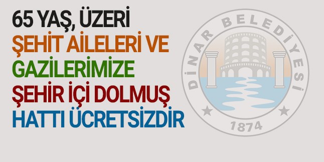 Kimlik Kartlarını Gösterene şehir İçi Dolmuş Hattı ücretsizdir