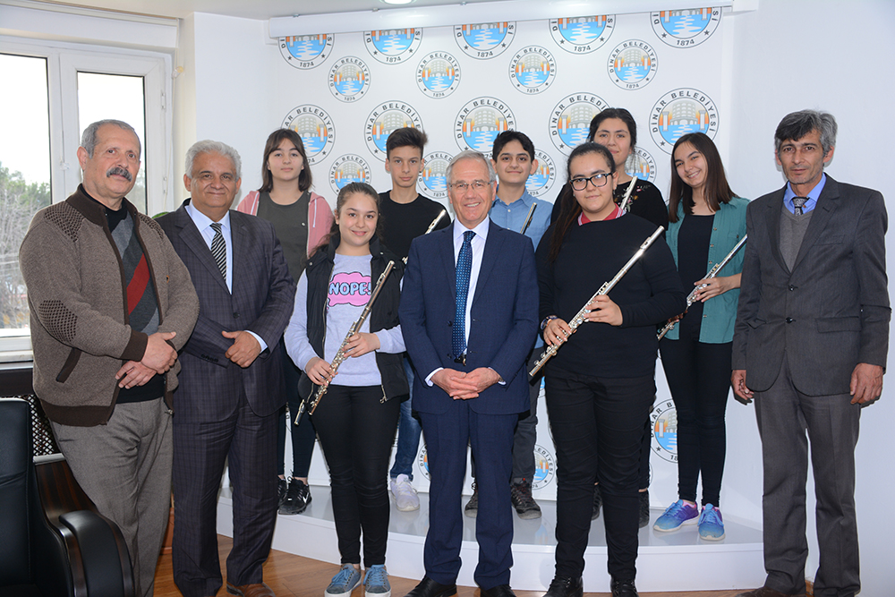 Yan Flüt Kursiyerlerinden Başkan Acar’a Ziyaret