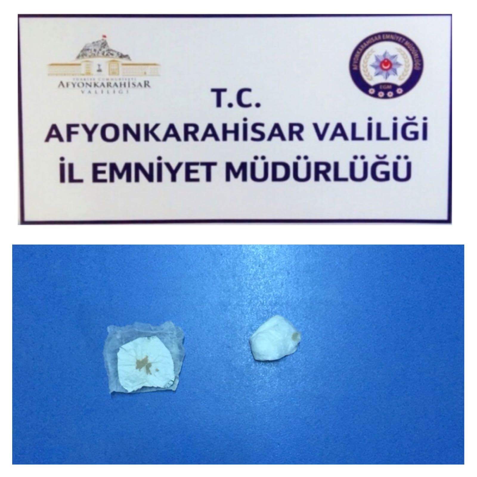 Dinar'da Uyuşturucu Madde Ele Geçirildi