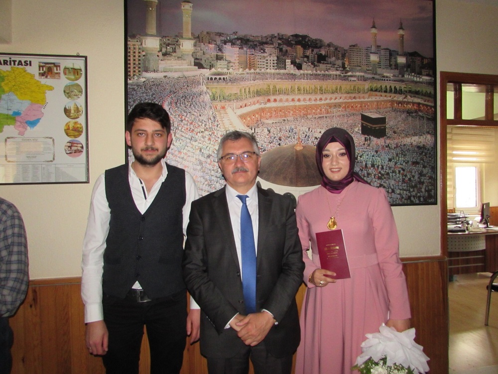 İlçe Müftülüğünde İlk Resmi Nikah Kıyıldı.