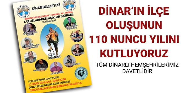 Türk Ocakları Dinar şubesi; Tüm Vatandaşlarımız Davetlidir