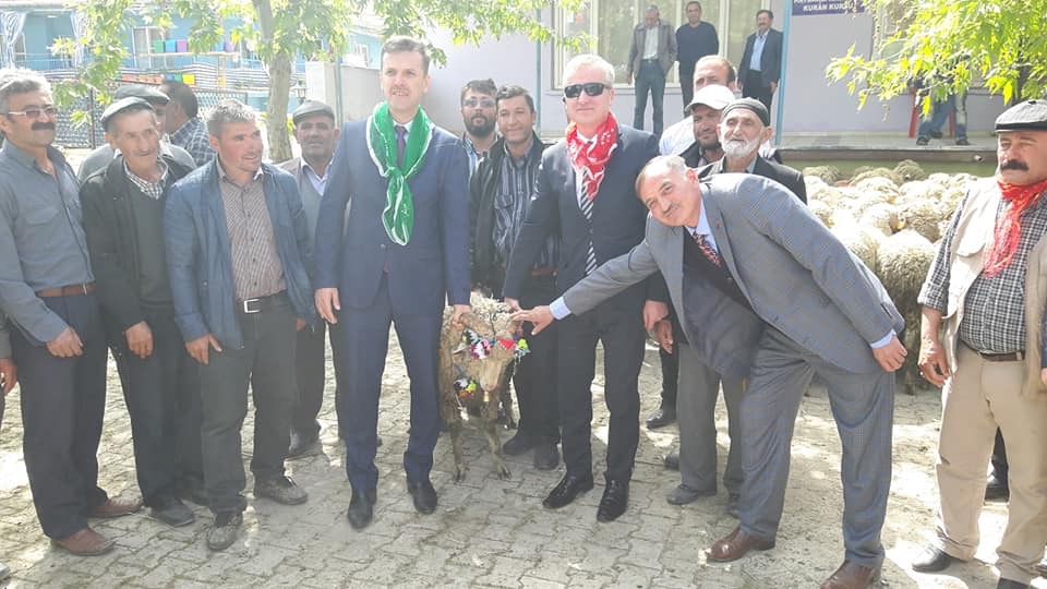 Haydarlı'da Damızlık Koç Dağıtım Töreni Düzenlendi