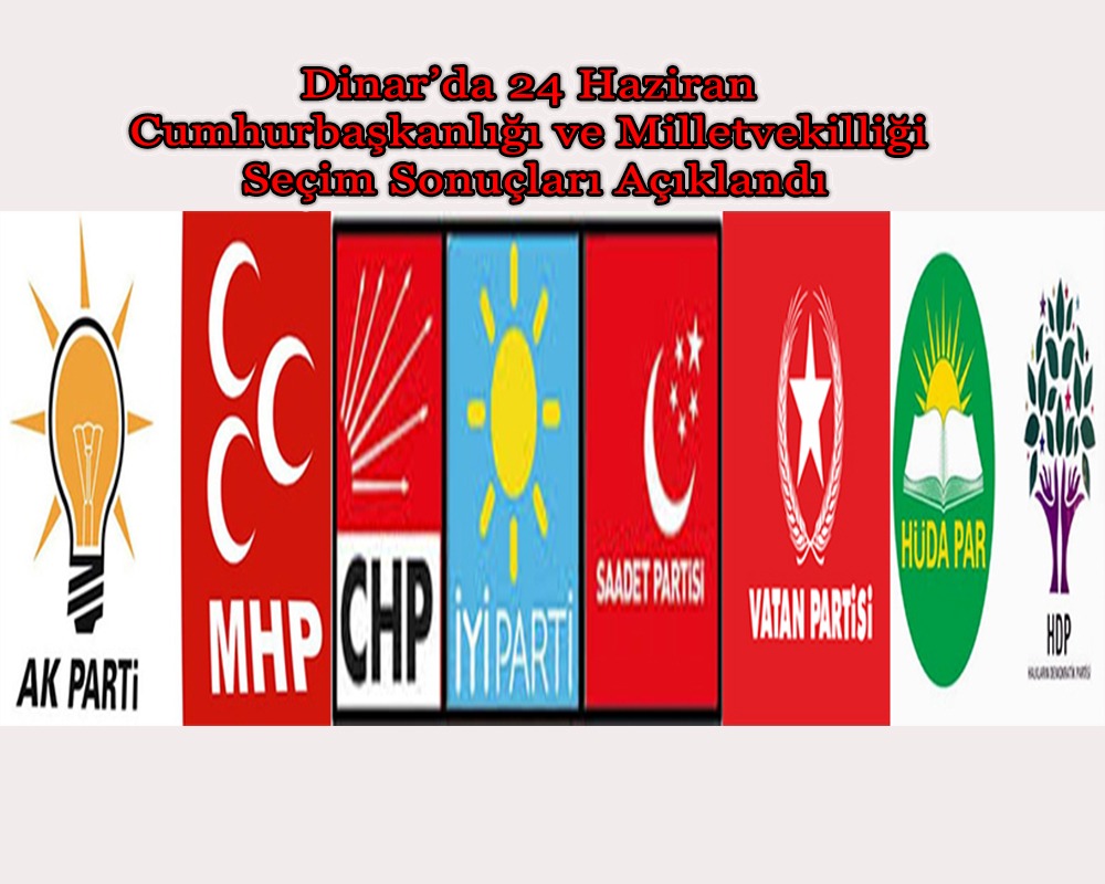 Afyonkarahisar’ın Dinar İlçesinde Seçim Sonuçları Açıklandı