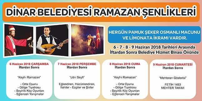 Dinar Belediyesi Ramazan şenlikleri