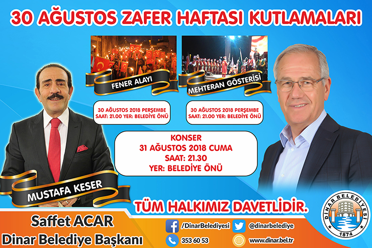 30 Ağustos Coşkuyla Kutlanacak