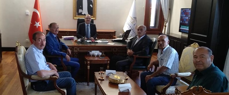 Başkan öcel Ve Muhtarlar, Valimiz Tutulmaz'ı Ziyaret Etti