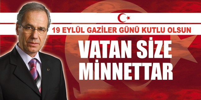 Başkan Saffet Acar’ın 19 Eylül Gaziler Günü Mesajı