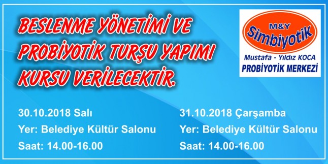 Dinar'da Beslenme Yönetimi Ve Probiyotik Turşu Yapımı Kursu