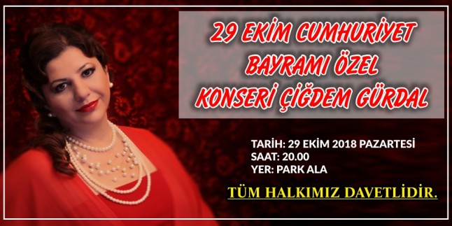 Dinar'da 29 Ekim Cumhuriyet Bayramına özel Konser
