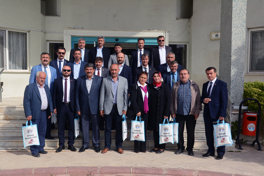 Muhtarlardan Dinar Belediyesine Ziyaret