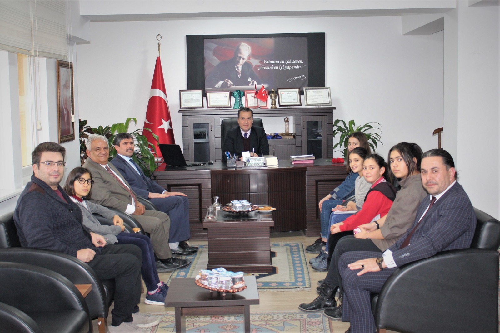 öğrenciler Tarafından Hazırlanan Proje Kaymakam Kapankaya'ya Sunuldu