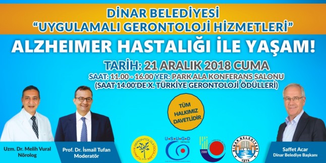 Dinar Belediyesinden Alzheimer Hastalığı Hakkında Konferans