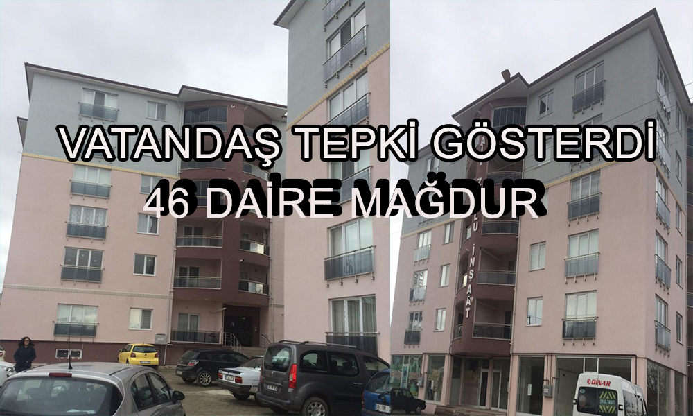 Dinar'da 2 Blok, 46 Daire Ve 4 Dükkan Tepki Gösterdi