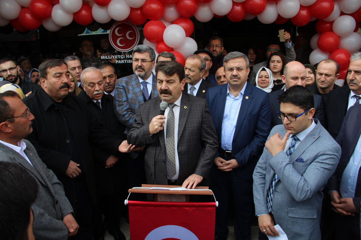 Dinar’da Cumhur İttifakı Ak Parti Seçim Bürosu Açılışı