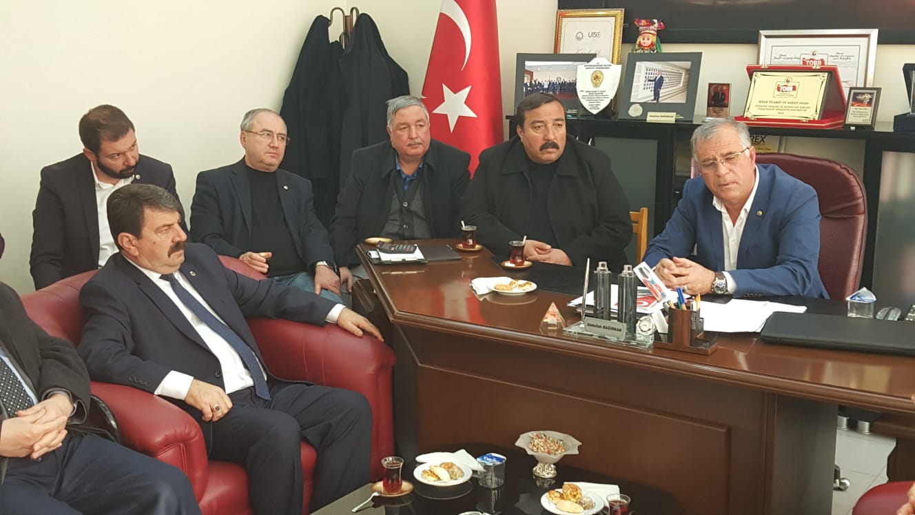 Cumhur İttifakı Ak Parti Belediye Başkan Adayı Nihat Sarı'dan Odaya Ziyaret