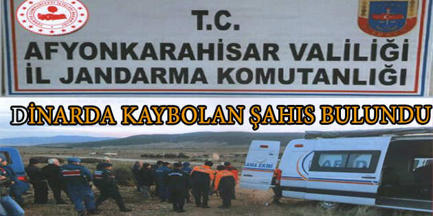 Dinar Yapağlı Köyünde Kaybolan şahıs Bulundu