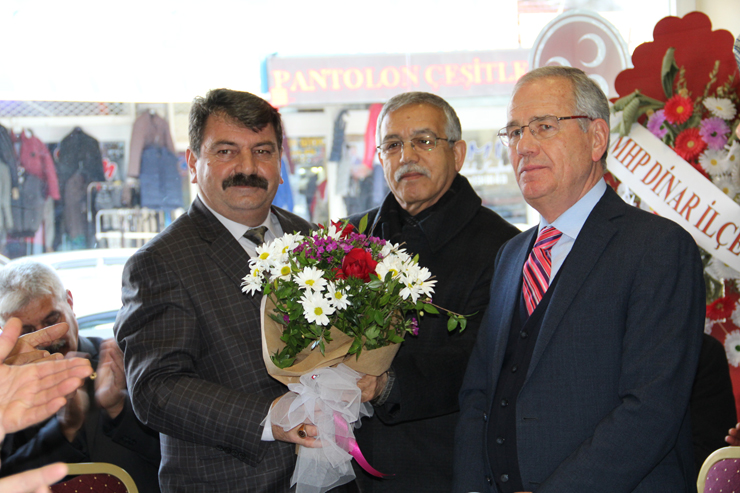 Dinar'da Millet İttifakından, Cumhur İttifakına Hayırlı Olsun Ziyareti