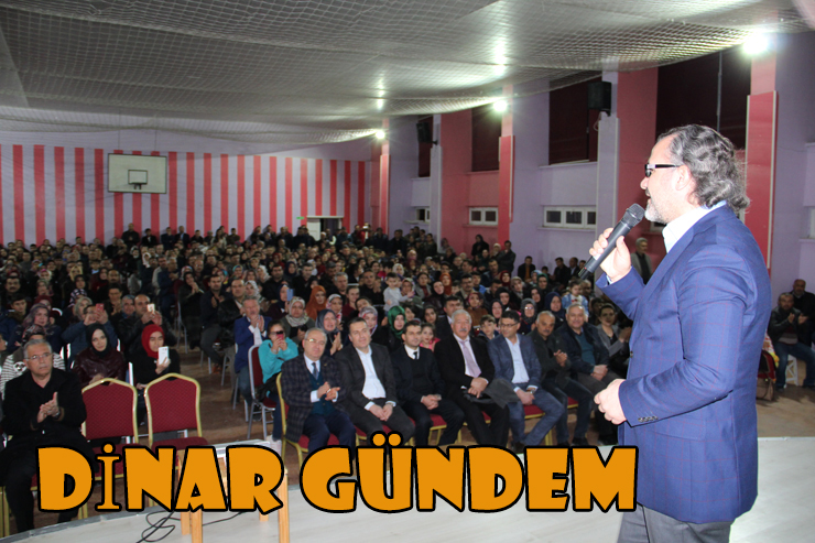 Dinar’da Eğitim Uzmanı Sıtkı Aslanhan Konferans Verdi