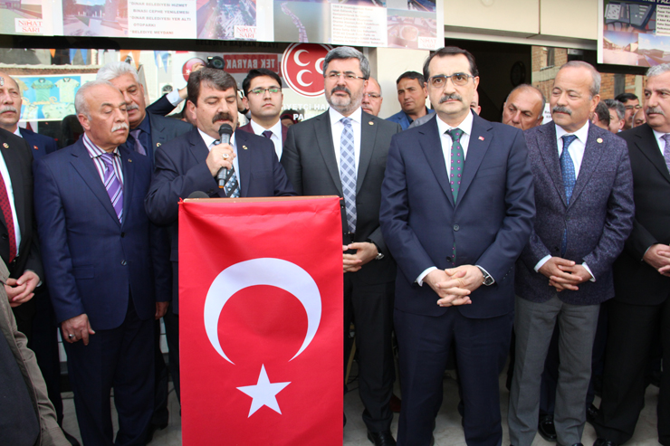 Enerji Bakanı Fatih Dönmez, Dinar’da Nihat Sarı’ya Destek İstedi