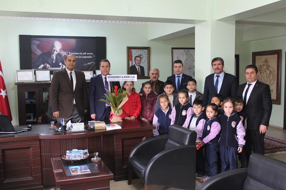Dinar’da Menderes İlkokulu Doğalgaza Kavuştu