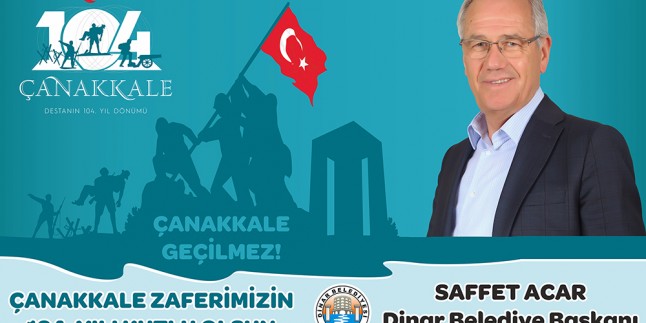 Başkan Acar’dan 18 Mart Zaferi Mesajı