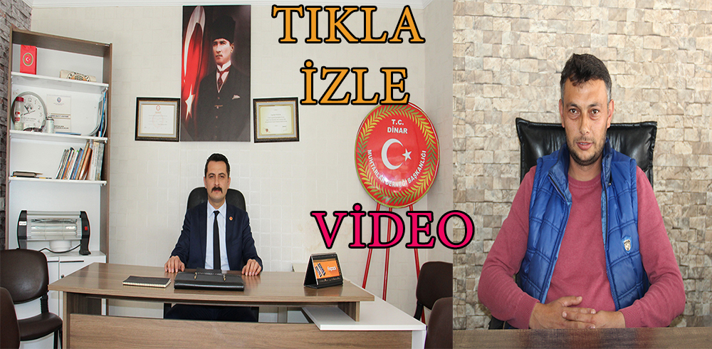 Dinar'da Yeni Seçilen Muhtarlar Konuştu