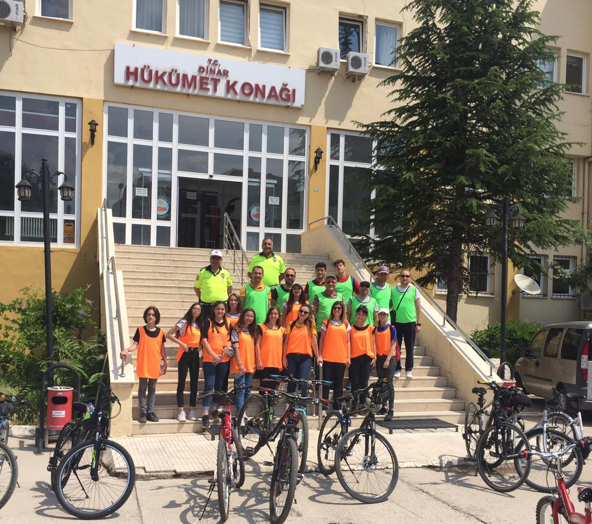 Dinar'da Sağlık İçin Pedalla Etkinliği Düzenlendi