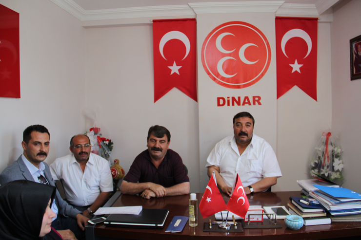 Mhp Dinar İlçe Teşkilatında Bayramlaşma Töreni