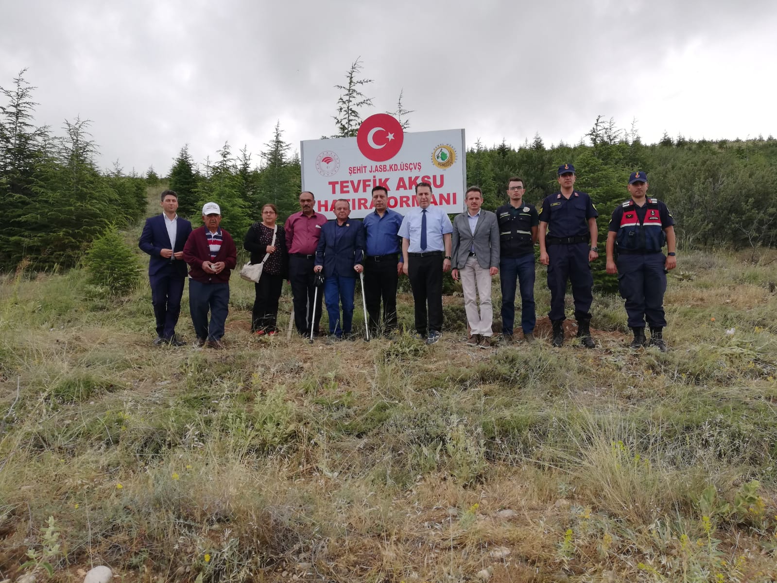 Dinar İlçesinde, şehit Tefik Aksu’ya Hatıra Ormanı Kuruldu