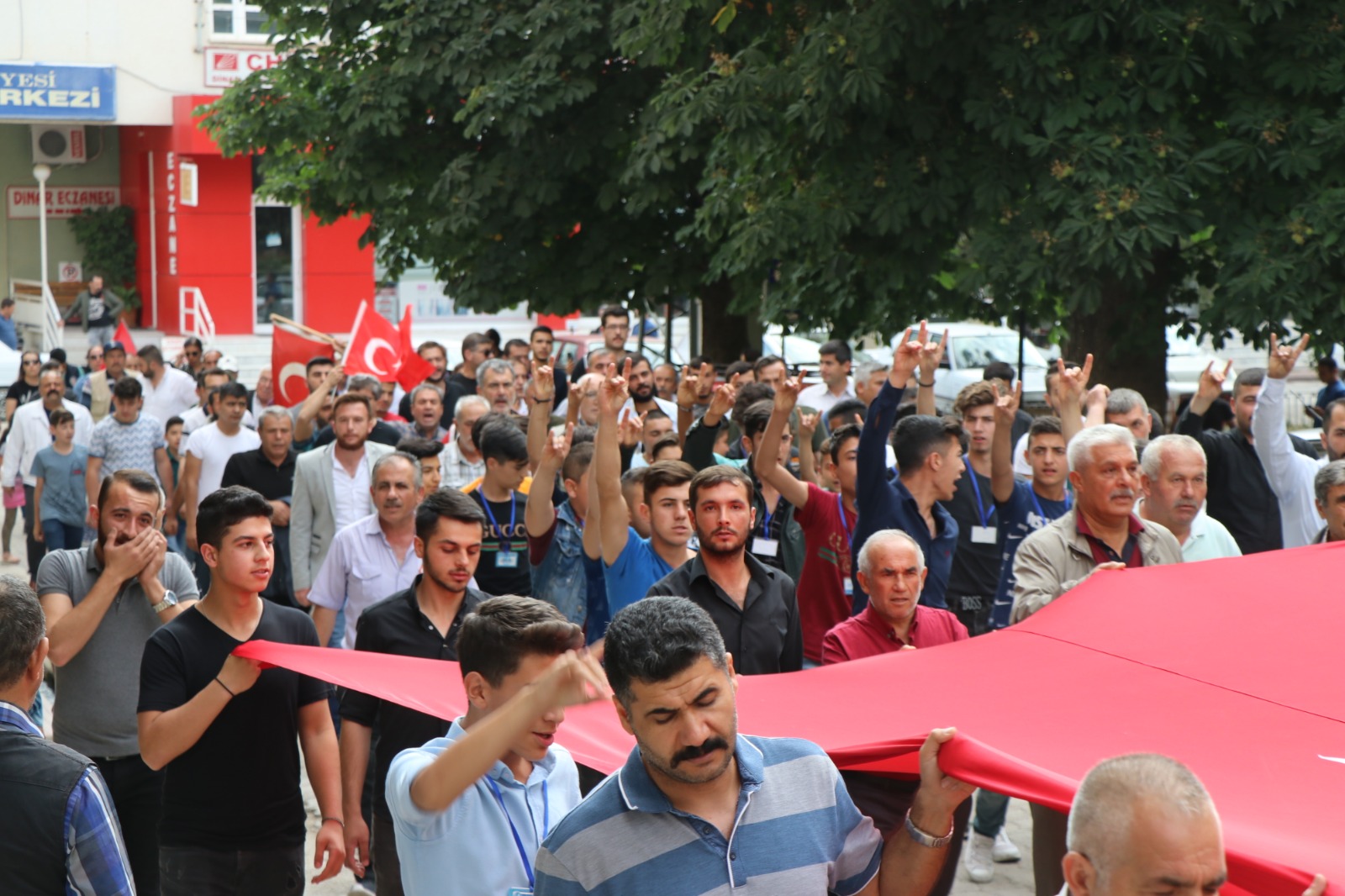 Dinar'da Yürüyüş, Terör Lanetlendi