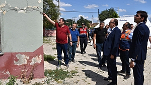 Afyon Valisi Mustafa Tutulmaz, Deprem Hasarlarını İnceledi