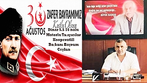 Başkan Bayram Ceylan'dan 30 Ağustos Zafer Bayramı Mesajı