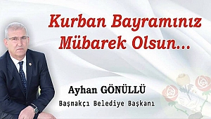 Başkan Gönüllü Kurban Bayramı Mesajı Yayınladı