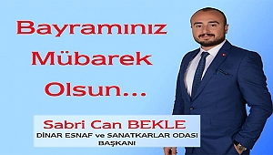Başkan Sabri Can Bekle'den Kurban Bayramı Mesajı
