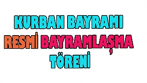 Dinar'da Kurban Bayramı Resmi Bayramlaşma Töreni