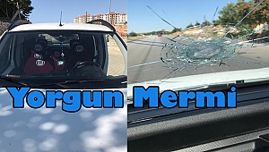 Dinar'da Yorgun Mermi Ramazan Şeker'in Aracına düştü