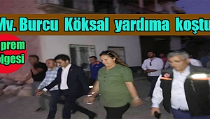 Mv. Burcu Köksal, Depremden zarar gören köylere yardıma koştu