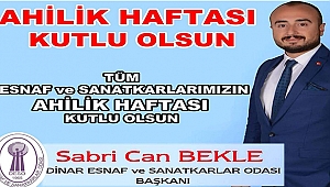 Başkan Bekle'den Ahilik Mesajı
