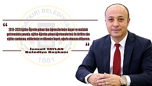 Başkan İsmail Taylan'dan 2019-2020 Eğitim Öğretim Yılı Mesajı
