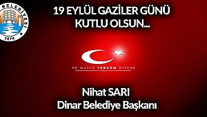 Başkan Nihat Sarı'nın Gaziler Günü Kutlama Mesajı