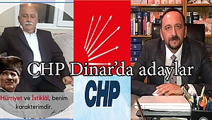DİNAR’DA CHP’DEN İLÇE BAŞKANLIĞINA İKİ ADAY ÇIKTI
